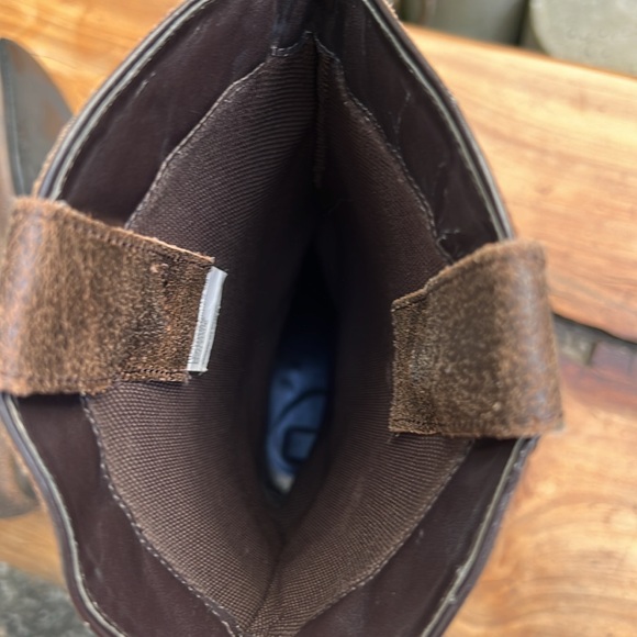 Vintage Women’s Western Cowboy Boots Brown Cross Studded - Picture 11 of 16